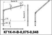 кронштейны для гранёных опор кг1к-1,0-1,0-0,075-0,048