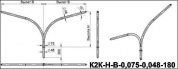 кронштейны для гранёных опор к2к-1,0-1,5-0,075-0,048(15-180)